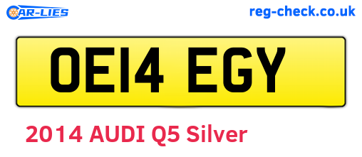 OE14EGY are the vehicle registration plates.