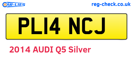 PL14NCJ are the vehicle registration plates.