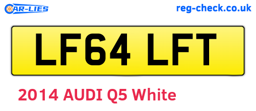 LF64LFT are the vehicle registration plates.