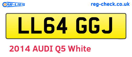 LL64GGJ are the vehicle registration plates.