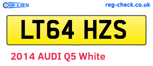 LT64HZS are the vehicle registration plates.