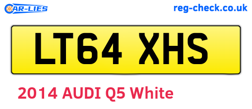 LT64XHS are the vehicle registration plates.