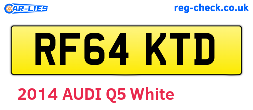 RF64KTD are the vehicle registration plates.