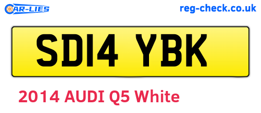 SD14YBK are the vehicle registration plates.