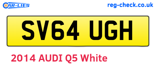 SV64UGH are the vehicle registration plates.