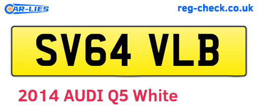 SV64VLB are the vehicle registration plates.
