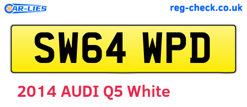 SW64WPD are the vehicle registration plates.