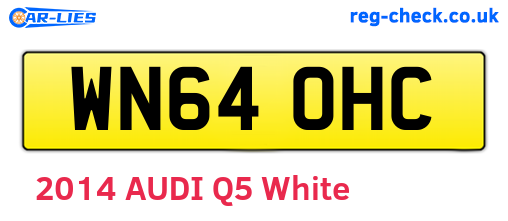 WN64OHC are the vehicle registration plates.