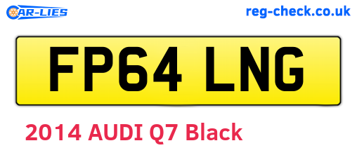 FP64LNG are the vehicle registration plates.