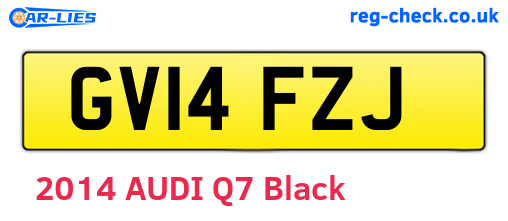 GV14FZJ are the vehicle registration plates.