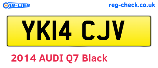 YK14CJV are the vehicle registration plates.
