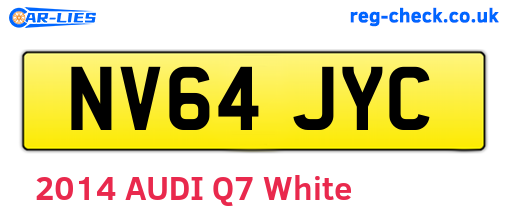 NV64JYC are the vehicle registration plates.