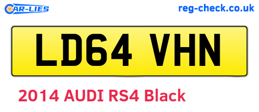 LD64VHN are the vehicle registration plates.