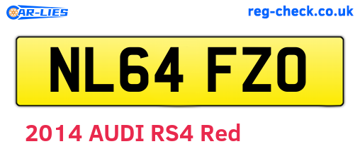 NL64FZO are the vehicle registration plates.