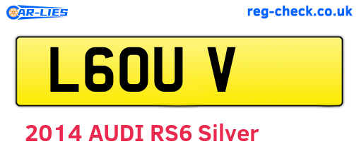 L6OUV are the vehicle registration plates.