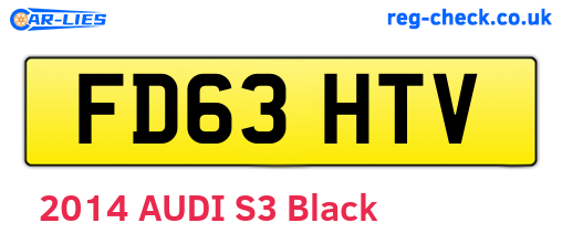 FD63HTV are the vehicle registration plates.