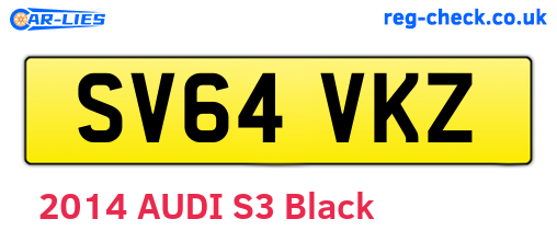 SV64VKZ are the vehicle registration plates.