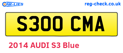 S300CMA are the vehicle registration plates.