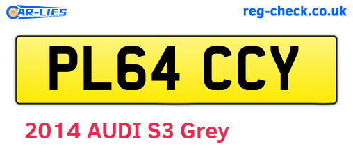 PL64CCY are the vehicle registration plates.