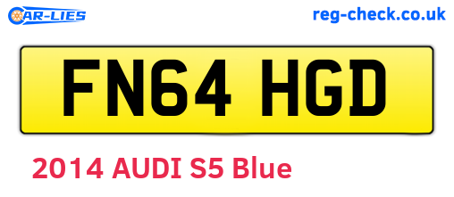FN64HGD are the vehicle registration plates.