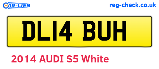 DL14BUH are the vehicle registration plates.