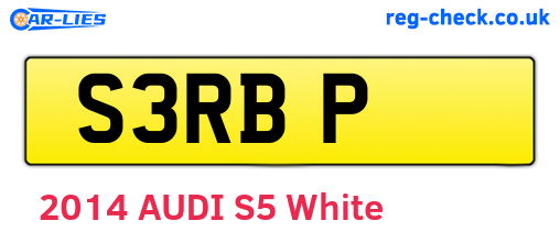 S3RBP are the vehicle registration plates.