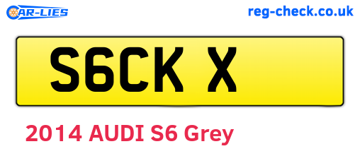 S6CKX are the vehicle registration plates.