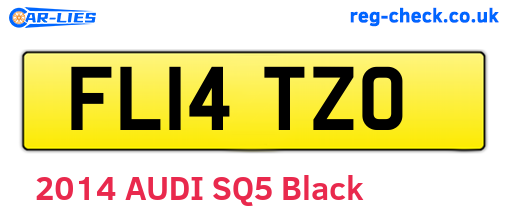 FL14TZO are the vehicle registration plates.