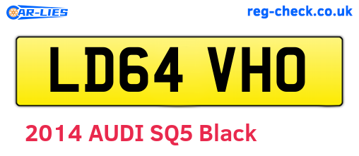 LD64VHO are the vehicle registration plates.