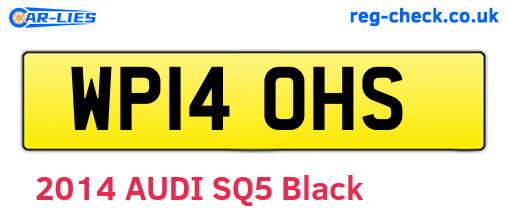 WP14OHS are the vehicle registration plates.