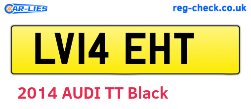 LV14EHT are the vehicle registration plates.
