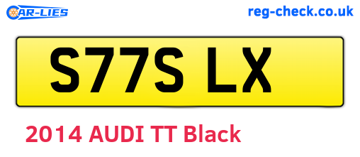 S77SLX are the vehicle registration plates.