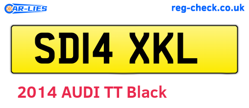 SD14XKL are the vehicle registration plates.