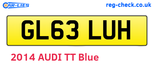 GL63LUH are the vehicle registration plates.