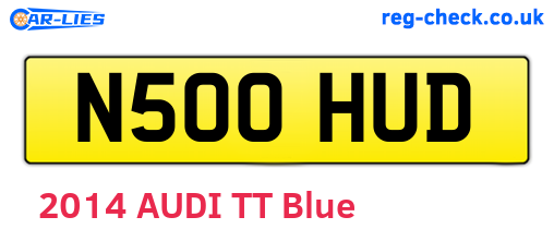 N500HUD are the vehicle registration plates.