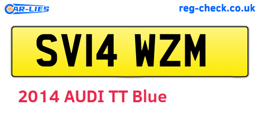 SV14WZM are the vehicle registration plates.