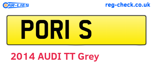 POR1S are the vehicle registration plates.