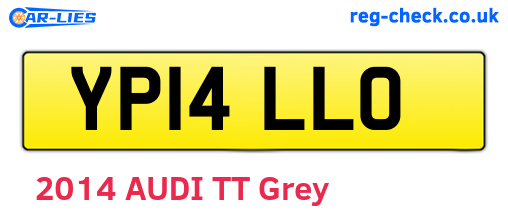 YP14LLO are the vehicle registration plates.