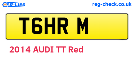 T6HRM are the vehicle registration plates.