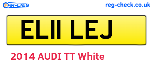 EL11LEJ are the vehicle registration plates.