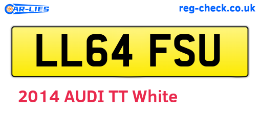 LL64FSU are the vehicle registration plates.