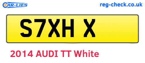 S7XHX are the vehicle registration plates.