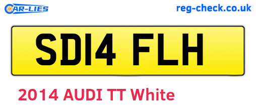 SD14FLH are the vehicle registration plates.