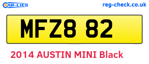 MFZ882 are the vehicle registration plates.