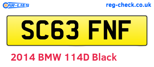 SC63FNF are the vehicle registration plates.