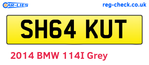 SH64KUT are the vehicle registration plates.