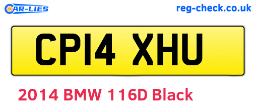 CP14XHU are the vehicle registration plates.