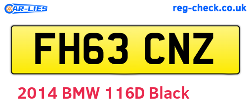 FH63CNZ are the vehicle registration plates.