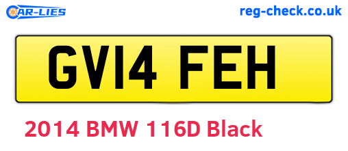 GV14FEH are the vehicle registration plates.
