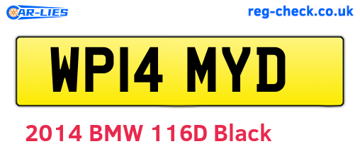 WP14MYD are the vehicle registration plates.